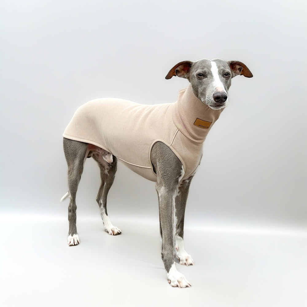 Windhund Pullover in hellbeige Pullover für Windhunde, Whippet, Galgo, Podenco, Greyhound