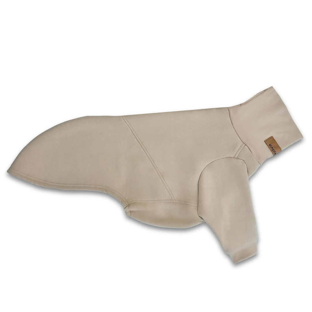 Windhund Overall in beige Pullover für Windhunde, Whippet, Galgo, Podenco, Greyhound